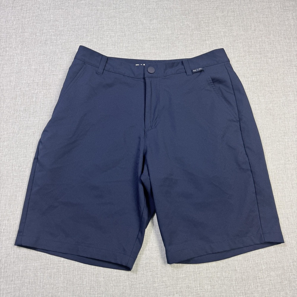 Puma Golf Bermuda Shorts Mens 30 Blue Microfiber Regular Fit‎ 10" Inseam